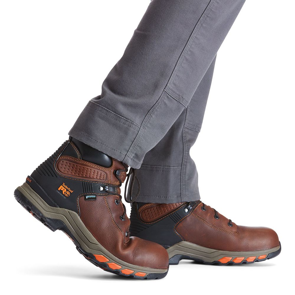 Bocanci De Muncă Timberland Barbati Maro/Negrii - Pro® Hypercharge 6\" Comp Toe - Romania - GQFJBN819